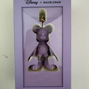 Baublebar Purple Mickey keychain NEW IN BOX